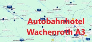 Finden Sie ein Autobahnhotel an der A3 in der Nähe von Wachenroth, Bayern, auf Google Maps